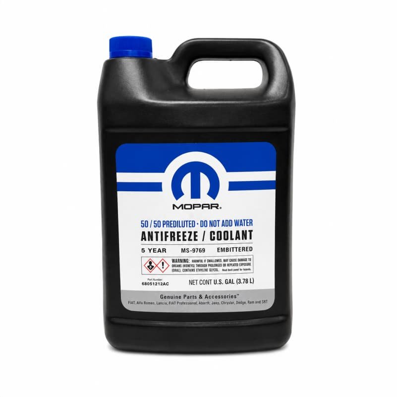 Refrigerante/Anticongelante MOPAR 5 Años Prediluido 50/50 - 1 Galón (3.78L)